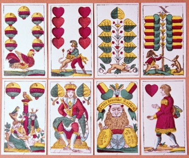 Austrian fortune-telling cards. Artist: Unknown