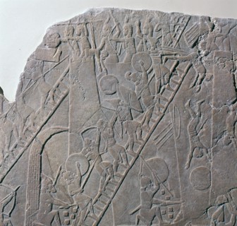 Babylonian depiction of the siege of an Egyptian city, 7th century. Artist: Unknown