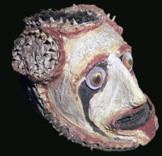 Skull of a dead Rain-Maker from New Ireland. Artist: Unknown