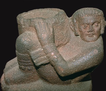 Maya Eagle-vase offering bowl for the hearts of sacrificial victims. Artist: Unknown
