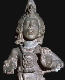 Pre-Columbian Mayan Maize-god. Artist: Unknown