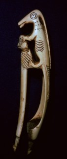 Western inuit bronze adze haft. Artist: Unknown