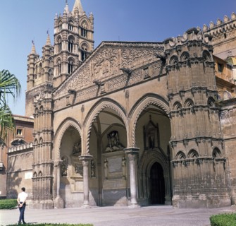 The south doorway of Palermo cathedral, 12th century. Artist: Walter Ophamil