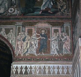 A mosaic of Doubting Thomas, 12th century. Artist: Unknown