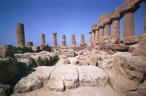 The doric temple of Hera at Agrigento, 5th century BC. Artist: Unknown