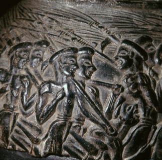 The 'Harvester's Vase' from Crete, 16th century. Artist: Unknown