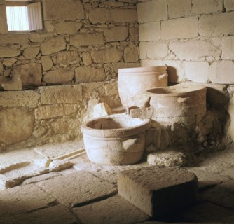 Minoan wine press, 16th century. Artist: Unknown