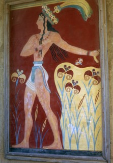 Reconstruction of the Priest-King fresco at Knosssos, 17th-14th century BC. Artist: Unknown
