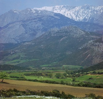 Mount Parnassus in Greece