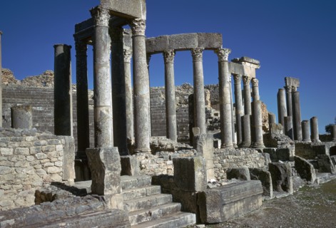 The Roman theatre of Dougga, 2nd century. Artist: Unknown