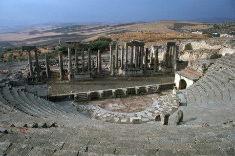 The Roman theatre of Dougga, 2nd century. Artist: Unknown