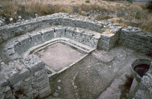 Public latrines and wash basin in Dougga, 2nd century BC. Artist: Unknown