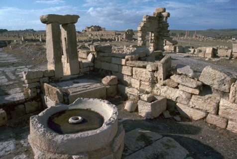 Roman olive presses in the city of Sufetula. Artist: Unknown