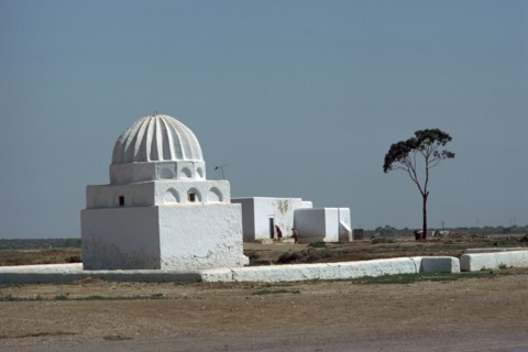 Shrine and house in Kairouan.
