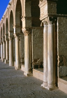Arcade in the courtyard of the Great Mosque of Kairoun, 7th century. Artist: Unknown