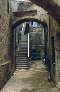 Alley and stairs in Acre.