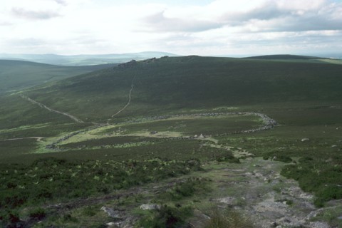 Hut Circles on Dartmoor.