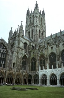Canterbury Cathedral from the northwest, 6th century. Artist: Unknown