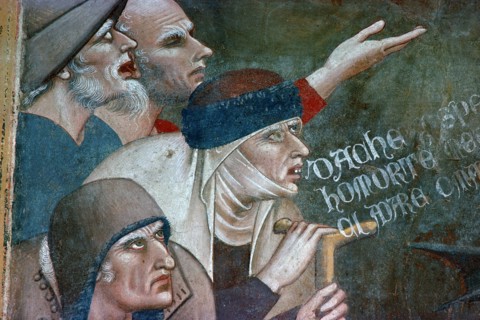 Fragment of a fresco showing the triumph of death, 14th century. Artist: Andrea Orcagna