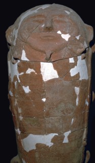 Anthropoid baked clay coffin, 13th century BC. Artist: Unknown
