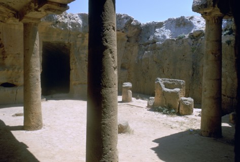 Rock-cut tombs in Nea Paphos, 4th century BC. Artist: Unknown