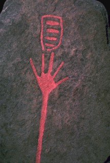 Hand inscribed on stone, Bronze Age. Artist: Unknown
