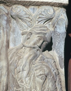 Detail from the church of St Pierre, 12th century. Artist: Unknown