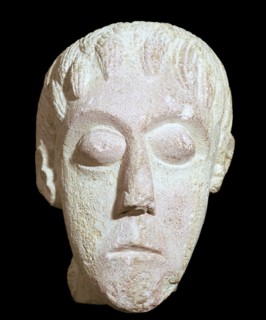 Stone head. Artist: Unknown