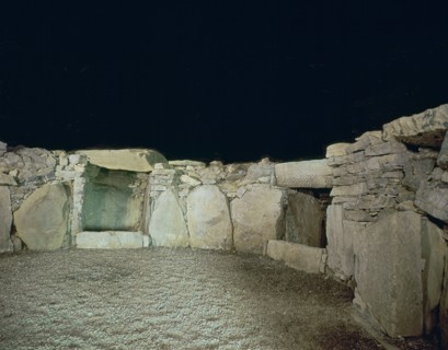 Interior of a passage grave, 26th century BC. Artist: Unknown