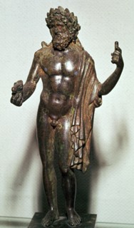 Roman bronze of Poseidon. Artist: Unknown