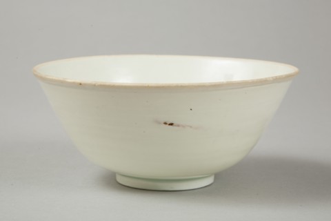 Qingbai glazed deep bowl, Yuan dynasty (1279-1368). Artist: Unknown.