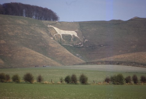 Cherhill White Horse (18th Century), Wiltshire, England, 20th century.  Artist: CM Dixon.
