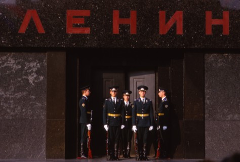 Changing Guard at Lenins Tomb, Red Square, Moscow, 20th century. Artist: CM Dixon.