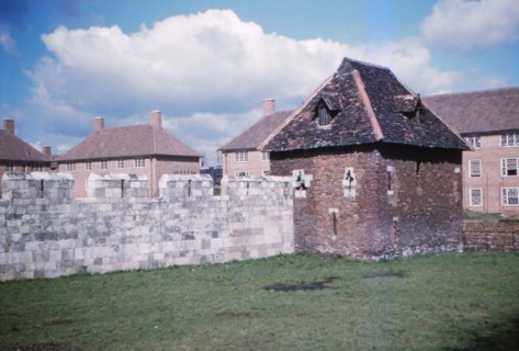 The Red Tower at the end of Yorks Medieval City Walls, 20th century. Artist: CM Dixon.