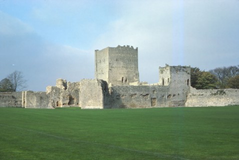 Portchester Castle, Hampshire, England, 20th century. Artist: CM Dixon.
