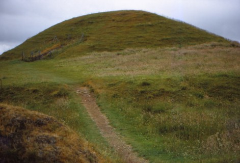 Burial cairn at Maes Howe, Orkney, Scotland, 20th century. Artist: CM Dixon.