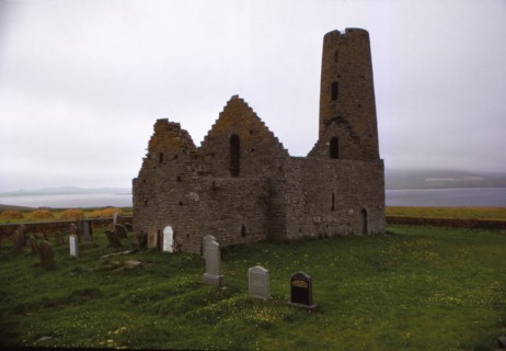 Church of St. Magnus, 12th century, Isle of Egilsay, Orkney, Scotland, 20th century. Artist: CM Dixon.