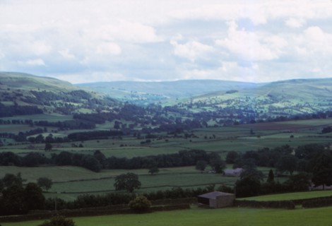 View over Wensleydale from Castle Bolton, Yorkshire, 20th century. Artist: CM Dixon.