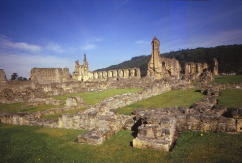 Byland Abbey, Yorkshire, 20th century. Artist: CM Dixon.