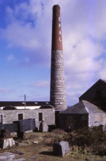 Derelict Tin Mine, Cambourne, Cornwall, 20th century.  Artist: CM Dixon.