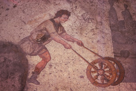 Byzantine Floor Mosaic in the Great Palace, Istanbul, 20th century. Artist: Unknown.