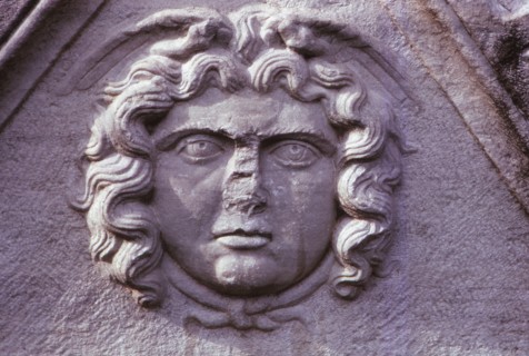 Hellenistic Gorgon from a Sarcophagus from Asia Minor (Turkey), 20th century. Artist: Unknown.