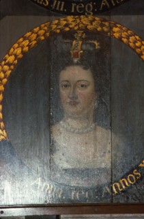 Queen Anne (1665-1714) at Chichester Cathedral, Sussex, 20th century. Artist: CM Dixon.