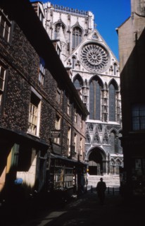 The Shambles and York Minister, York, 1958. Artist: CM Dixon.