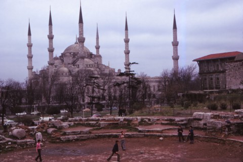 Sultan Ahmed Mosque (Blu Mosque), built 1609-1616 AD, Istanbul, c1970. Artist: CM Dixon.