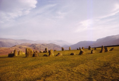 Castlerigg Stone Circle near Keswick, Cumberland, UK, 20th century. Artist: CM Dixon.