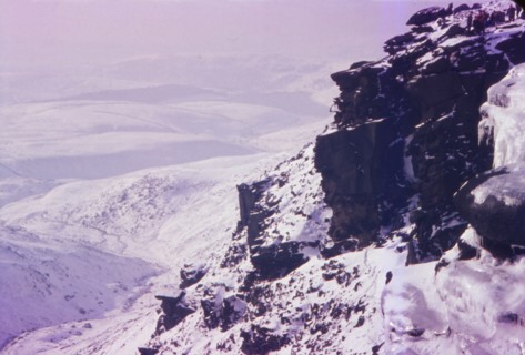 Kinder Downfall on Kinder Scout, Peak District, England, 20th century. Artist: CM Dixon.
