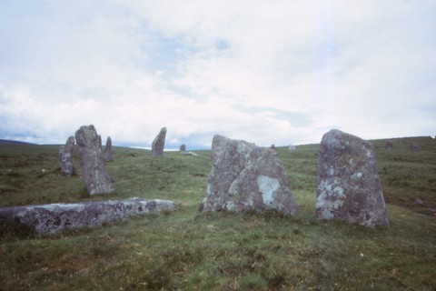 Scorhill Stone Circle, Dartmoor, Devon, 20th century.  Artist: CM Dixon.