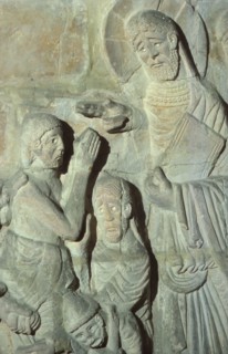 Detail of Christ in Chichester Cathedral, Sussex, England, 20th century. Artist: CM Dixon.