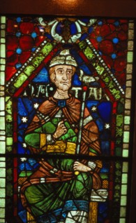 Stained glass window of Nathan, Canterbury Cathedral, 20th century. Artist: CM Dixon.